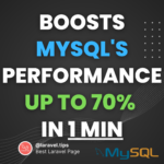 Boosts MYSQL's performance up to 70% in 1 min