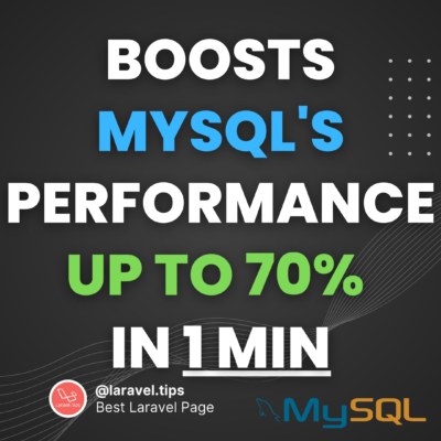 Boosts MYSQL's performance up to 70% in 1 min